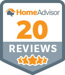 Home Advisor 20 Reviews badge.